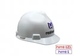 MSA V-Gard Front Brim Hard Hat with Realwear Logo